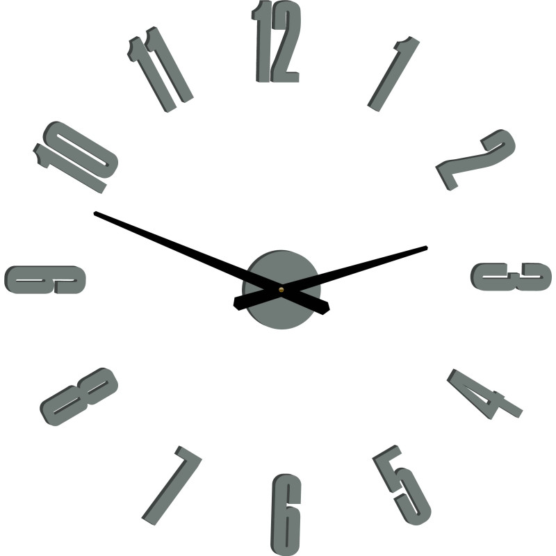 Ceas de perete adeziv modern pentru sufragerie