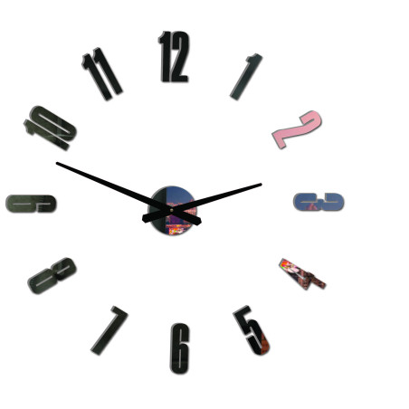 Ceas de perete adeziv modern pentru sufragerie