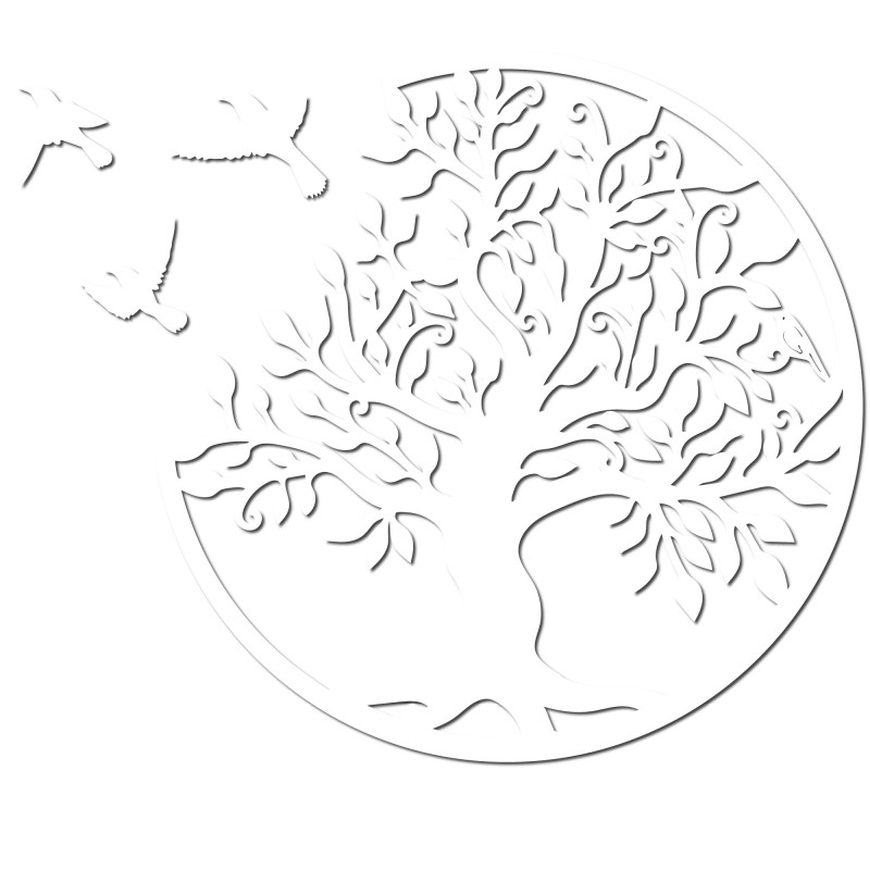 Copacul Vieții din Lemn cu Păsări – Decorațiune...