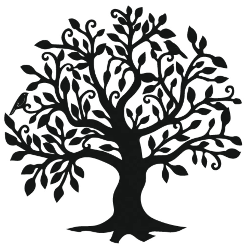 Decorațiunea murală din lemn cu pomul vieții simbolizează creșterea, armonia și conexiunea cu natura, creând pace în casa ta.