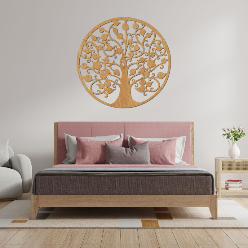 Copacul alb al vieții ca o imagine elegantă pe un fundal întunecat