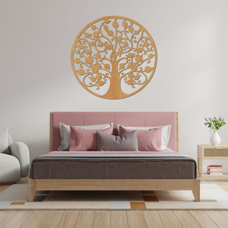 Copacul alb al vieții ca o imagine elegantă pe un fundal întunecat