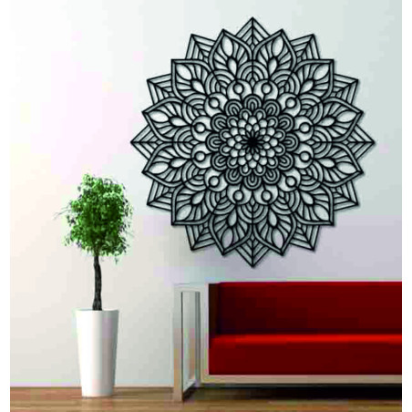 Mandala de lemn pe perete | LAFET