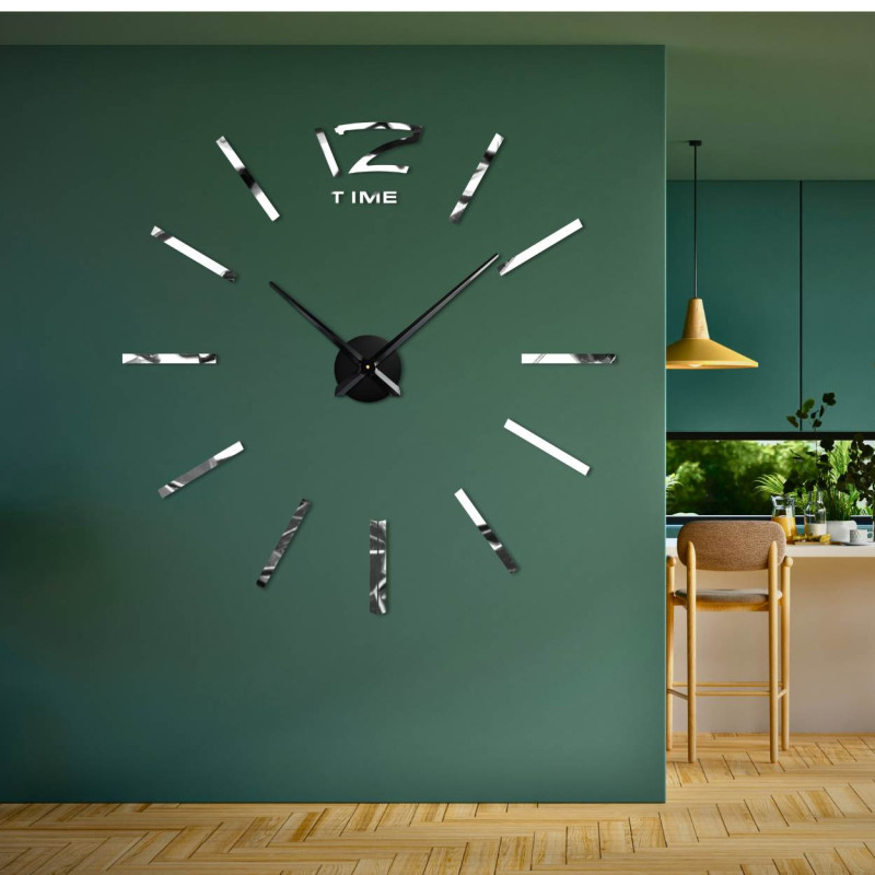 Ceas de perete cu oglindă adezivă - PROFIE