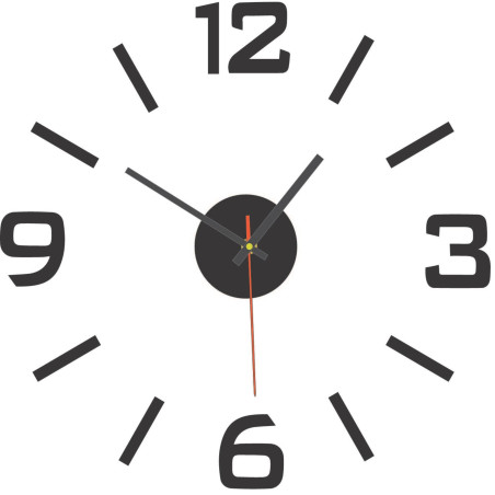 Ceas de perete 3D din acril – efect 3D, fără găurire