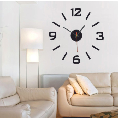 Ceas de perete 3D din acril – efect 3D, fără găurire