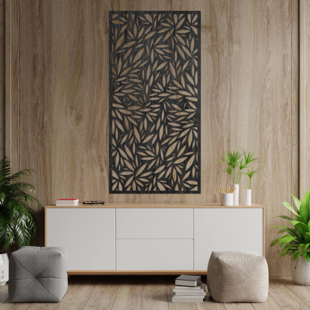 Pictură în frunze de lemn pentru armonie și pace în casa ta