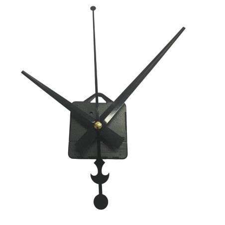 Ace negre minimaliste, fabricate din aluminiu ușor, cu detaliu emblematic în formă de ancoră, pentru un ceas de perete elegant.