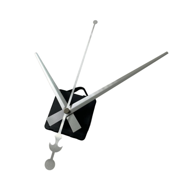 Ace metalice precise, de culoare argintie, cu ancoră și acționare cu cuarț, pentru ceas de perete DIY.