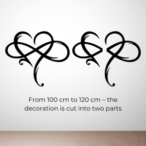 Pictură murală din lemn cu motiv de inimă 2