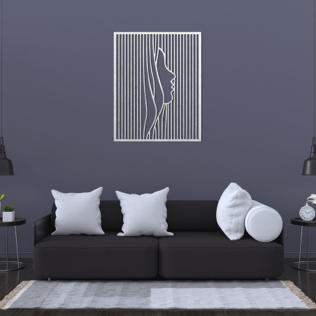 Silueta minimalistă a unei femei în linii geometrice aduce eleganță, liniște și design modern în interiorul tău.
