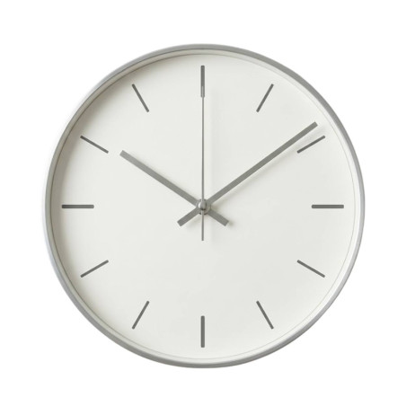 Ace subtile din aluminiu argintiu pentru ceasuri de perete de designer.