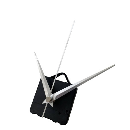 Ace ascuțite din aluminiu, de culoare argintie, potrivite pentru ceasuri de perete minimaliste.