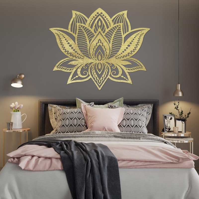 Pictură murală Floare de Lotus - Inimă de Lumină: o combinație de estetică, pace și armonie spirituală.