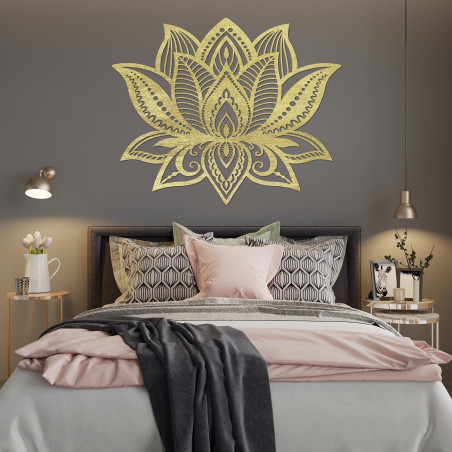 Pictură murală Floare de Lotus - Inimă de Lumină: o combinație de estetică, pace și armonie spirituală.