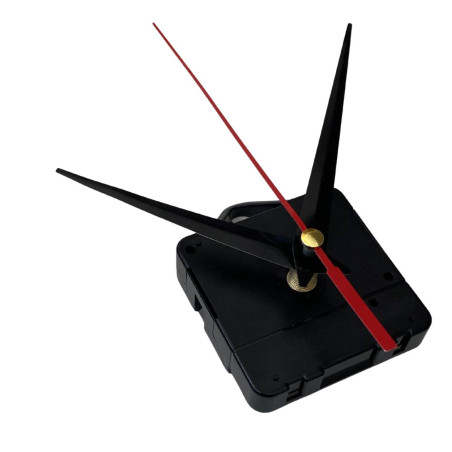 Ace de ceas din aluminiu negru cu vârf și secundar roșu 11 / 8,5 cm