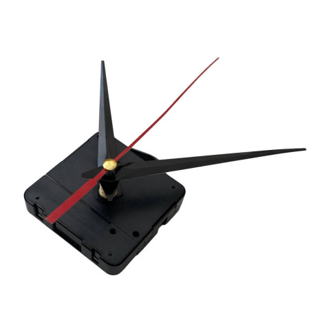 Ace de ceas din aluminiu negru cu vârf și secundar roșu 11 / 8,5 cm