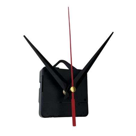 Ace de ceas din aluminiu negru cu vârf și secundar roșu 11 / 8,5 cm