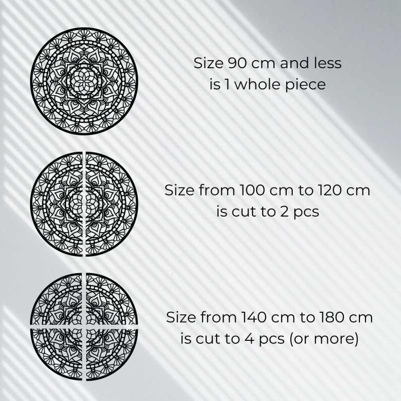 Mandala din lemn pe perete Design | AFRODITA