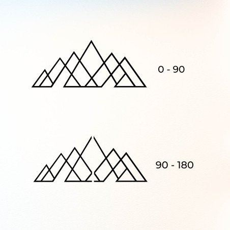 Pictură murală din lemn reprezentând un munte | TERATORIO