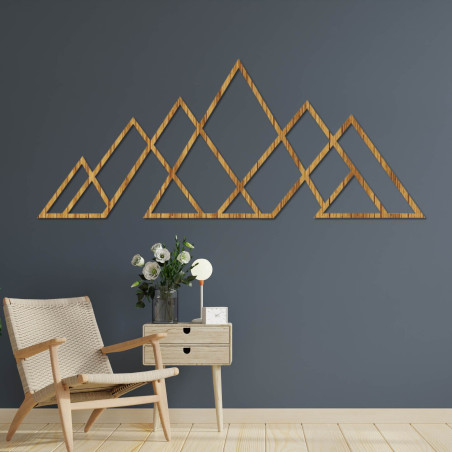 Pictura geometrică montană ca accesoriu elegant pentru perete