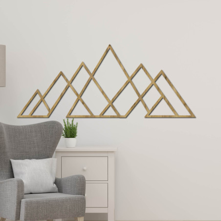 Decorațiune murală modernă cu motiv montan într-un design curat