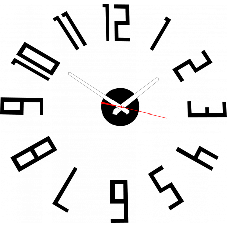 Ceas de perete modern din plastic. Producție proprie, X-momo Ceas de perete modern din plastic. Producție proprie, X-momo