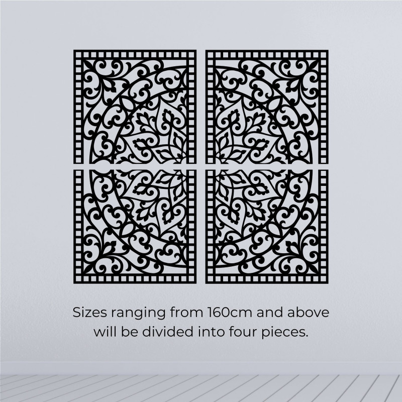 Mandala 3D din lemn pe perete – Diptic sculptat în stil boho