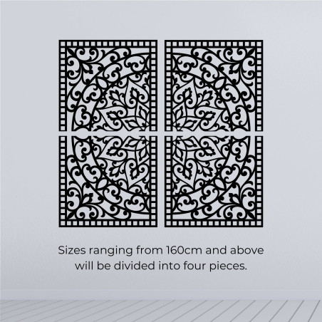 Mandala 3D din lemn pe perete – Diptic sculptat în stil boho