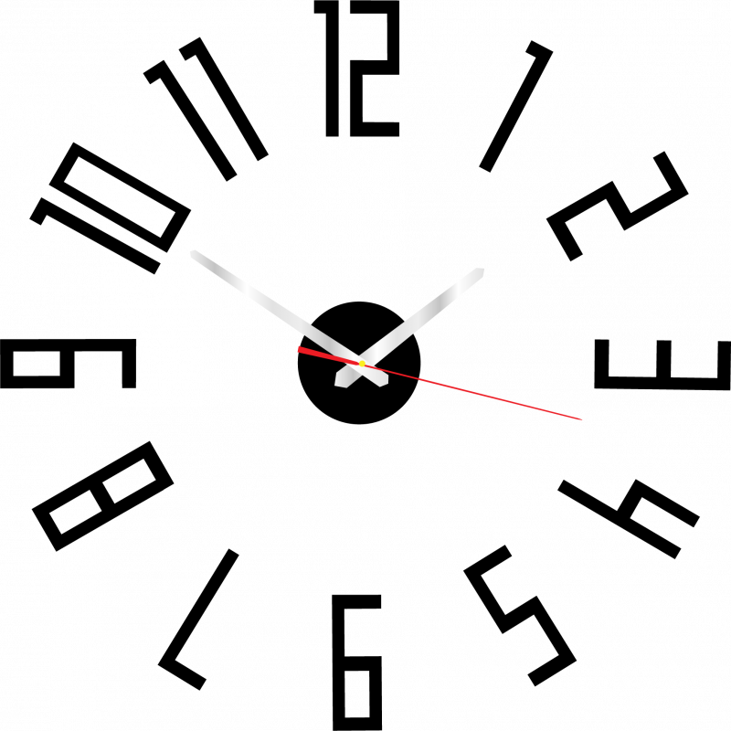 Ceas de perete modern din plastic. Producție proprie, X-momo