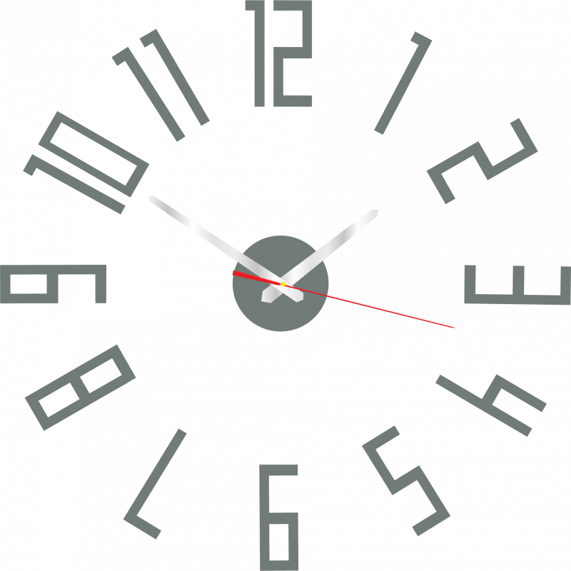 Ceas de perete modern din plastic. Producție proprie, X-momo