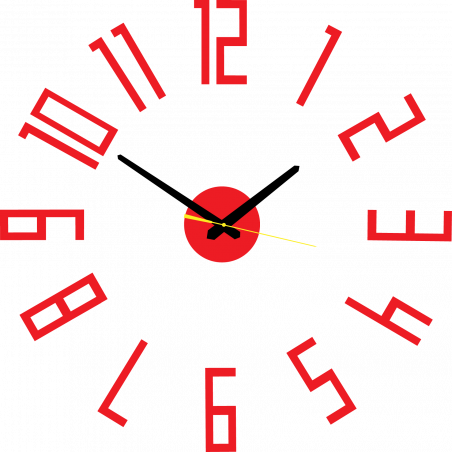 Ceas de perete modern din plastic. Producție proprie, X-momo Ceas de perete modern din plastic. Producție proprie, X-momo