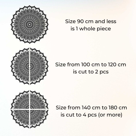 Mandala vindecătoare pe perete - Decorațiune elegantă pentru interiorul tău | LEER