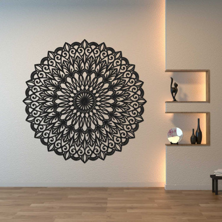 Mandala din lemn pe perete - imaginea perfectă pentru armonie în spațiu - HELGA