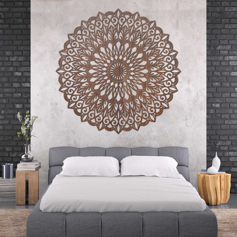 Mandala din lemn pe perete - imaginea perfectă...