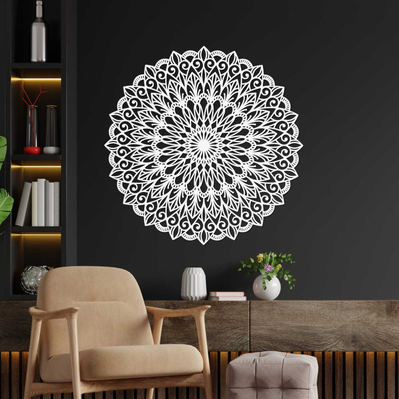 Mandala din lemn pe perete - imaginea perfectă...