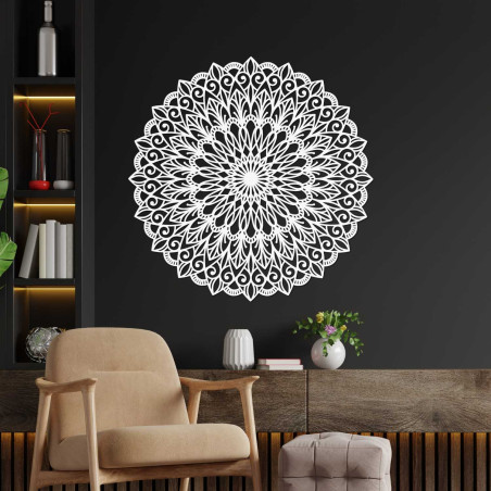 Mandala din lemn pe perete - imaginea perfectă pentru armonie în spațiu - HELGA