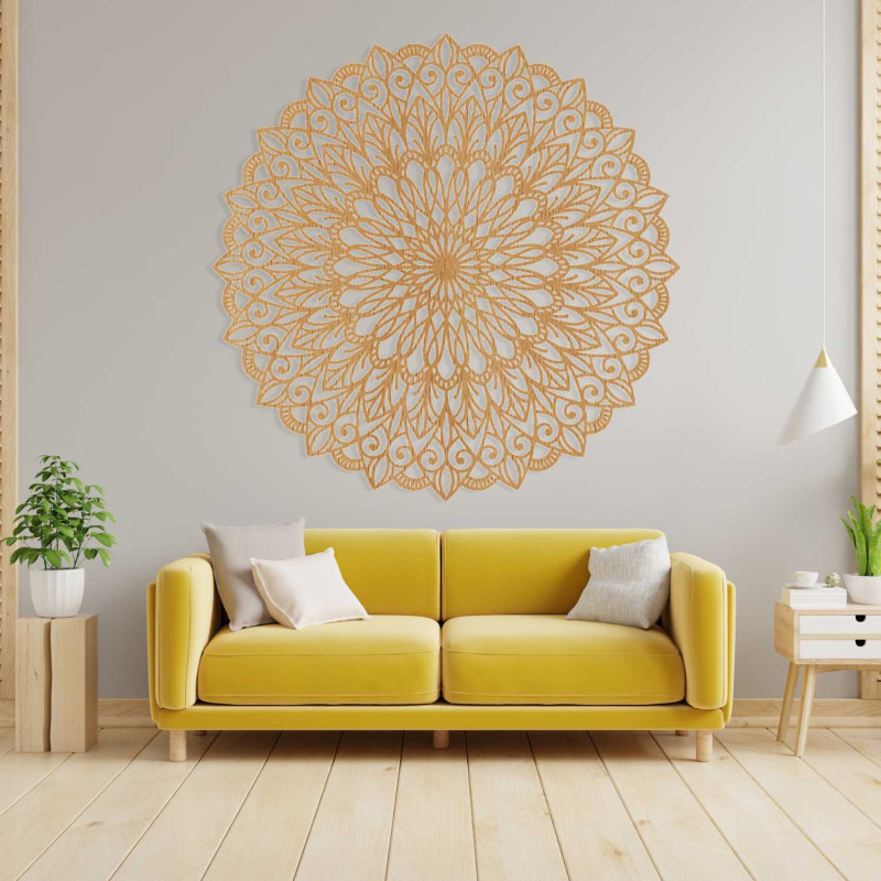 Mandala din lemn pe perete - imaginea perfectă...