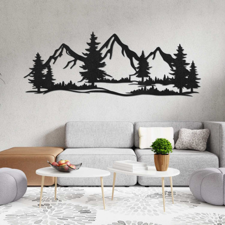 Decorațiune din lemn sculptată cu laser cu motiv natural