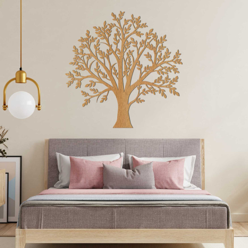 Decorațiunea modernă din lemn, Copacul Vieții, va adăuga stil natural și eleganță interiorului tău.