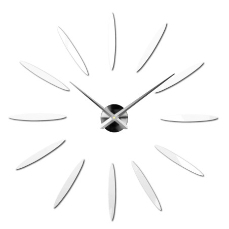 Ceas de perete modern, alb, adeziv, în stil minimalist DIY
