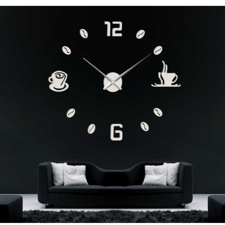 Ceas de perete adeziv cafea | COFFE