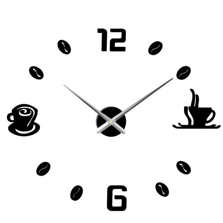 Ceas de perete adeziv cafea | COFFE