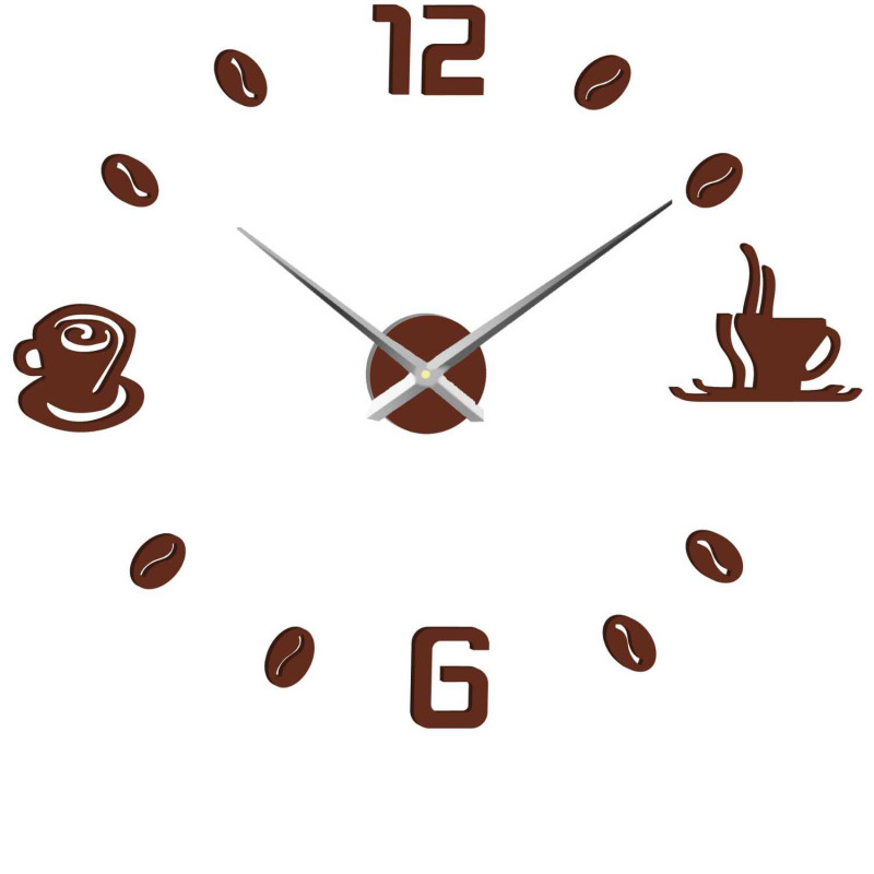 Ceas de perete adeziv cafea | COFFE