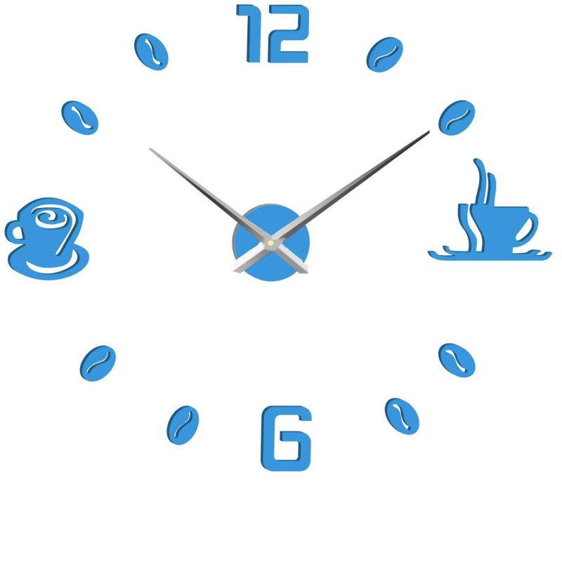 Ceas de perete adeziv cafea | COFFE
