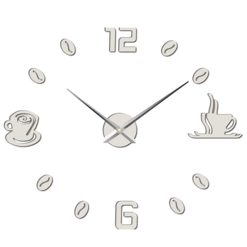 Ceas de perete adeziv cafea | COFFE