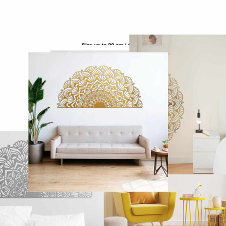 Decorațiune modernă cu mandală din lemn pentru un interior elegant și confortabil