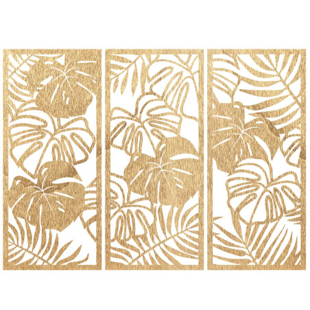 Decorațiune murală elegantă cu motiv exotic de frunze
