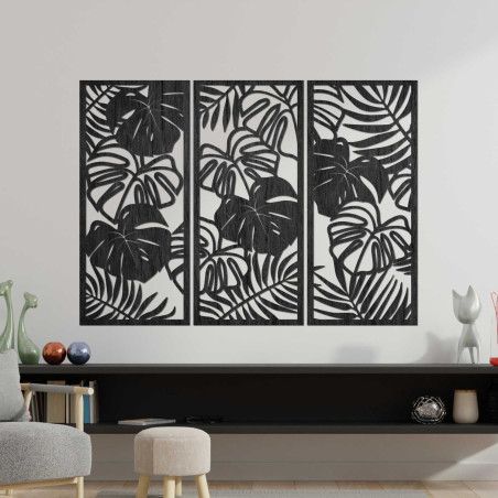 Tablou luxos din lemn pentru sufragerie, în stil modern