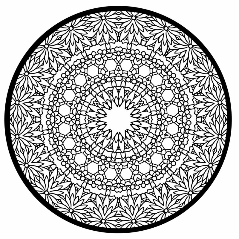 Mandala elegantă din lemn ca decor de perete stilat